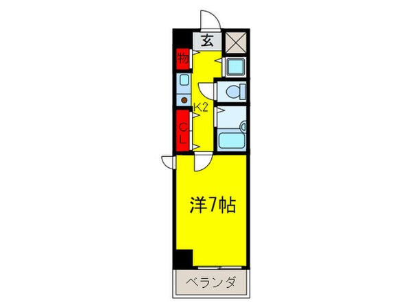 プレサンス中之島公園南(1105)の物件間取画像